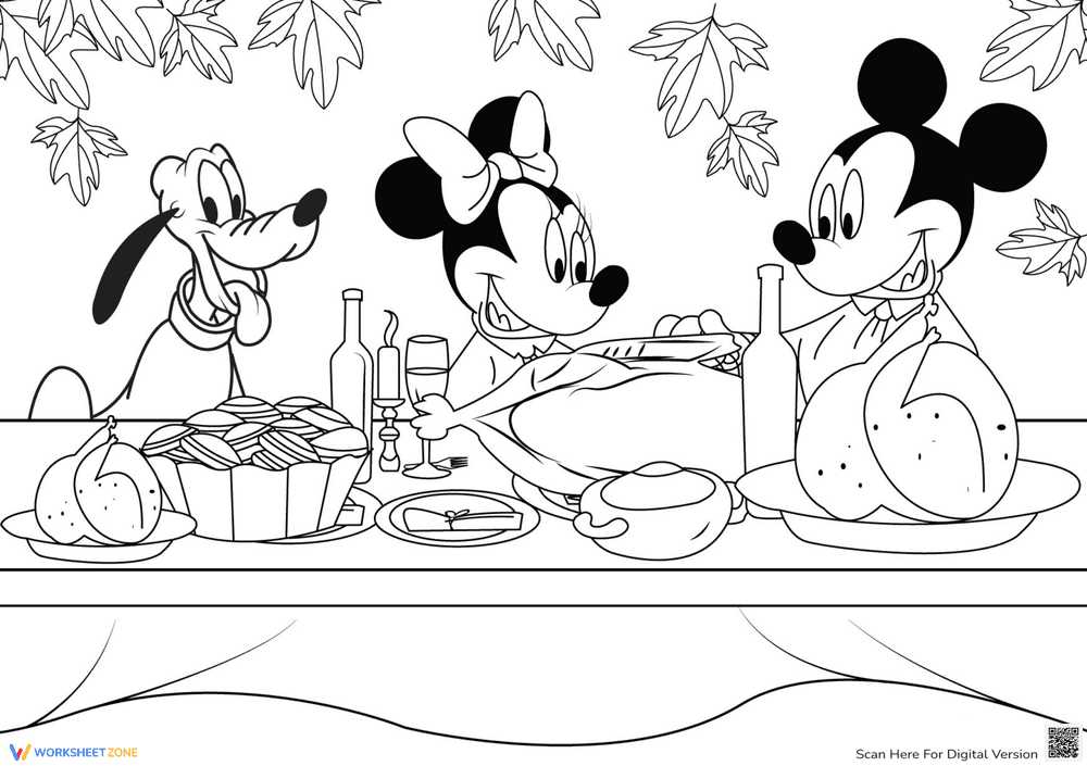 Mickey and Minnie Party Prep Worksheet - Page 1