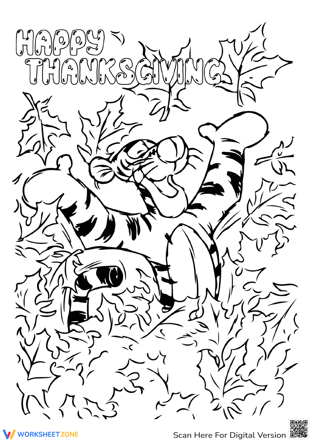 Thanksgiving Fun with Tigger - Page 1