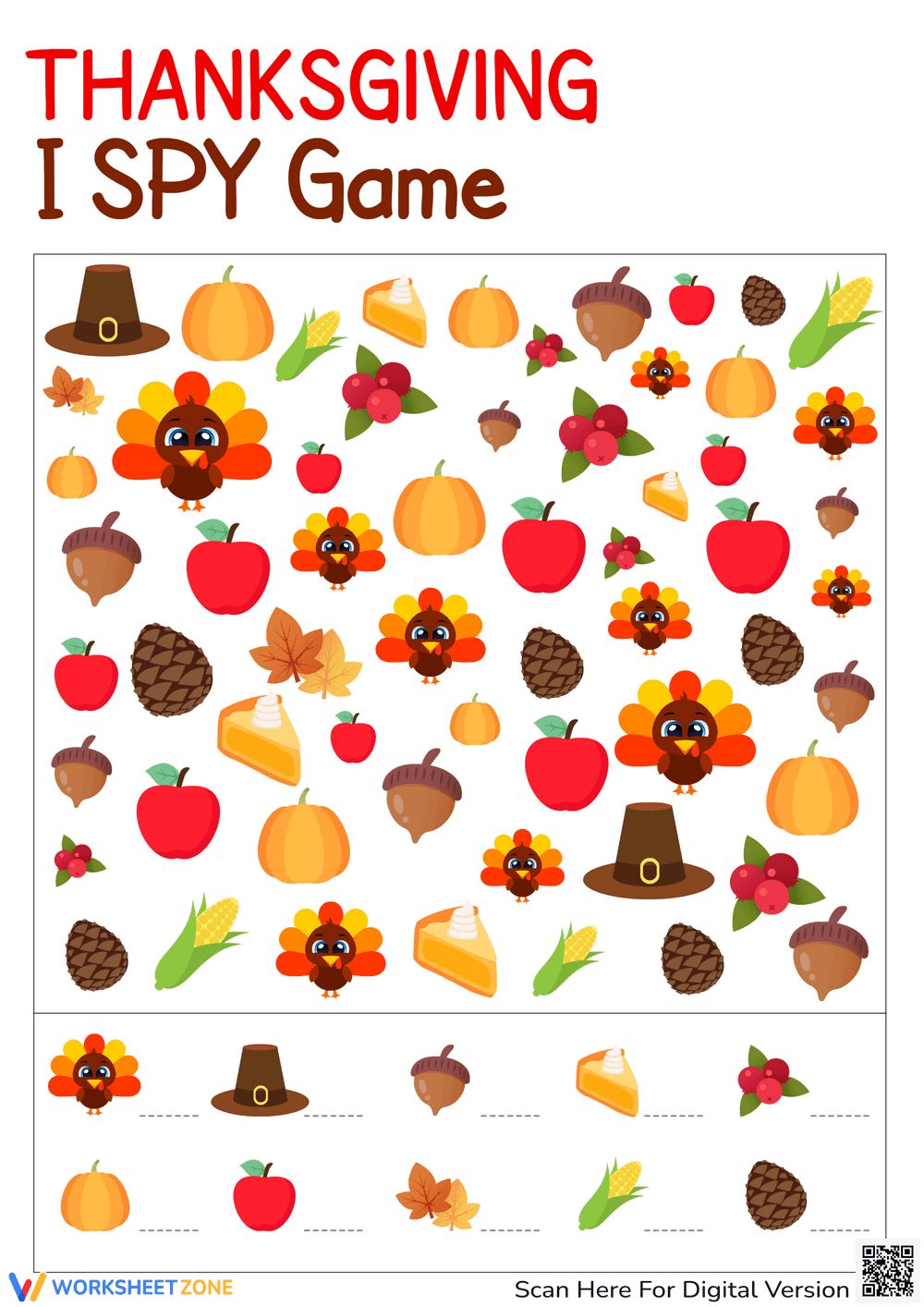 Thanksgiving I Spy Challenge - Page 1