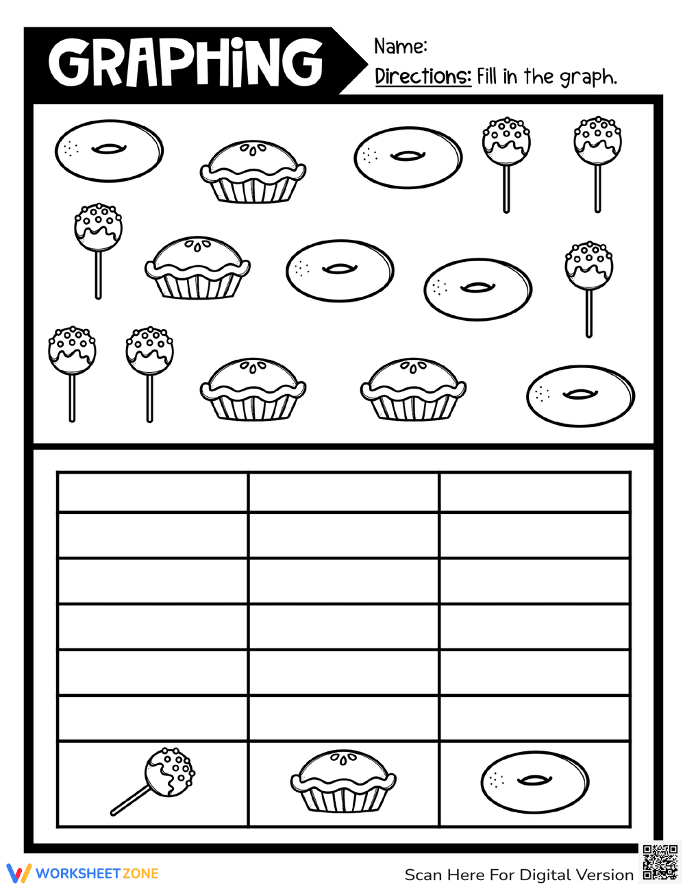 Fun Thanksgiving Graphing Activities & Worksheets - Page 1