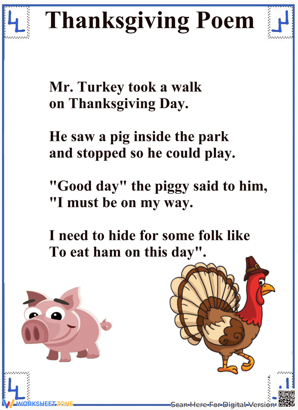 Heartwarming Thanksgiving Poem - Page 1