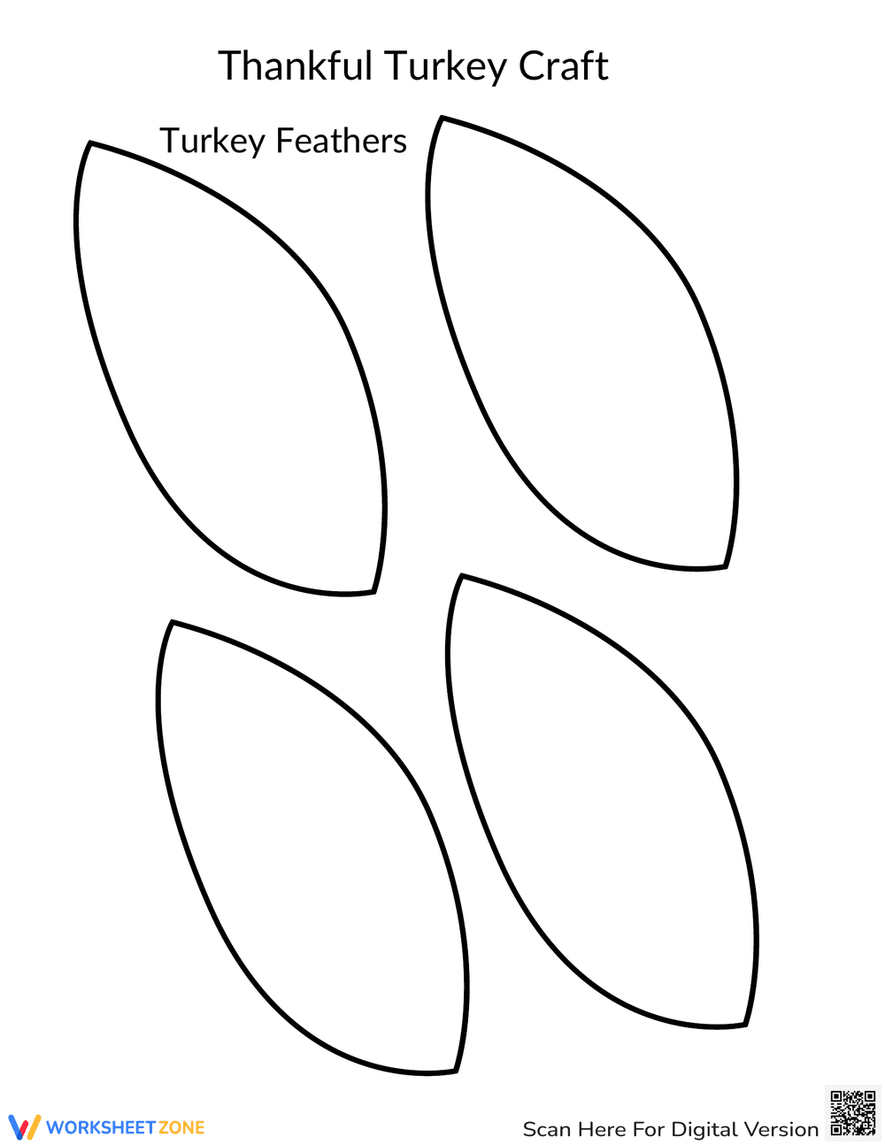 Thankful Turkey Craft | Essential Grade 1-4 Printable - Page 1