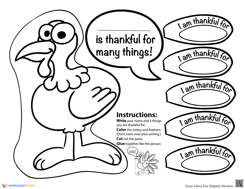 Thankful Turkey - Page 1
