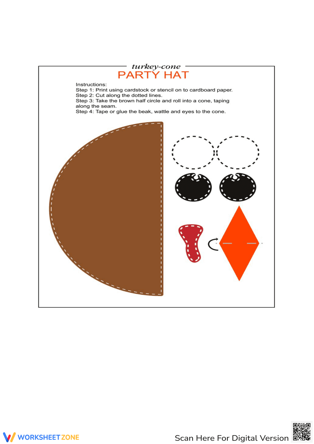 Thanksgiving Turkey Craft | Essential K-2 Printable - Page 1