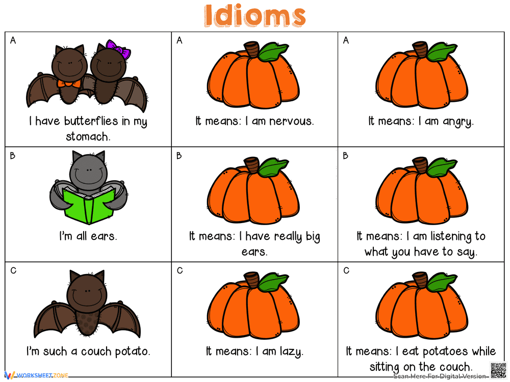 Fall Idioms Packet for Vocabulary Building - Page 1