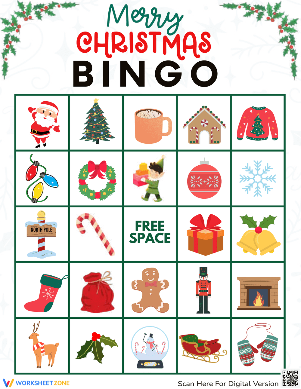 Enjoy Festive Fun with a Christmas Bingo Game - Page 1