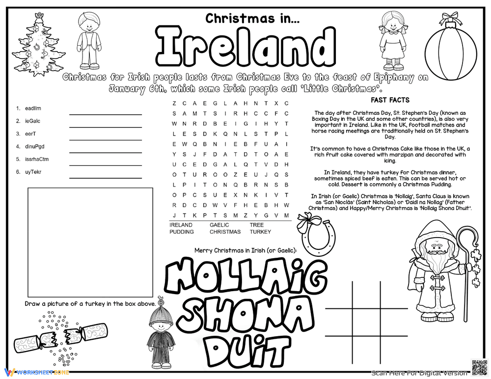 Christmas in Ireland Activities - Page 1