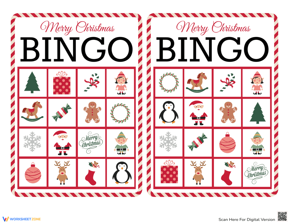 Merry Christmas Bingo: A Festive Holiday Game - Page 1