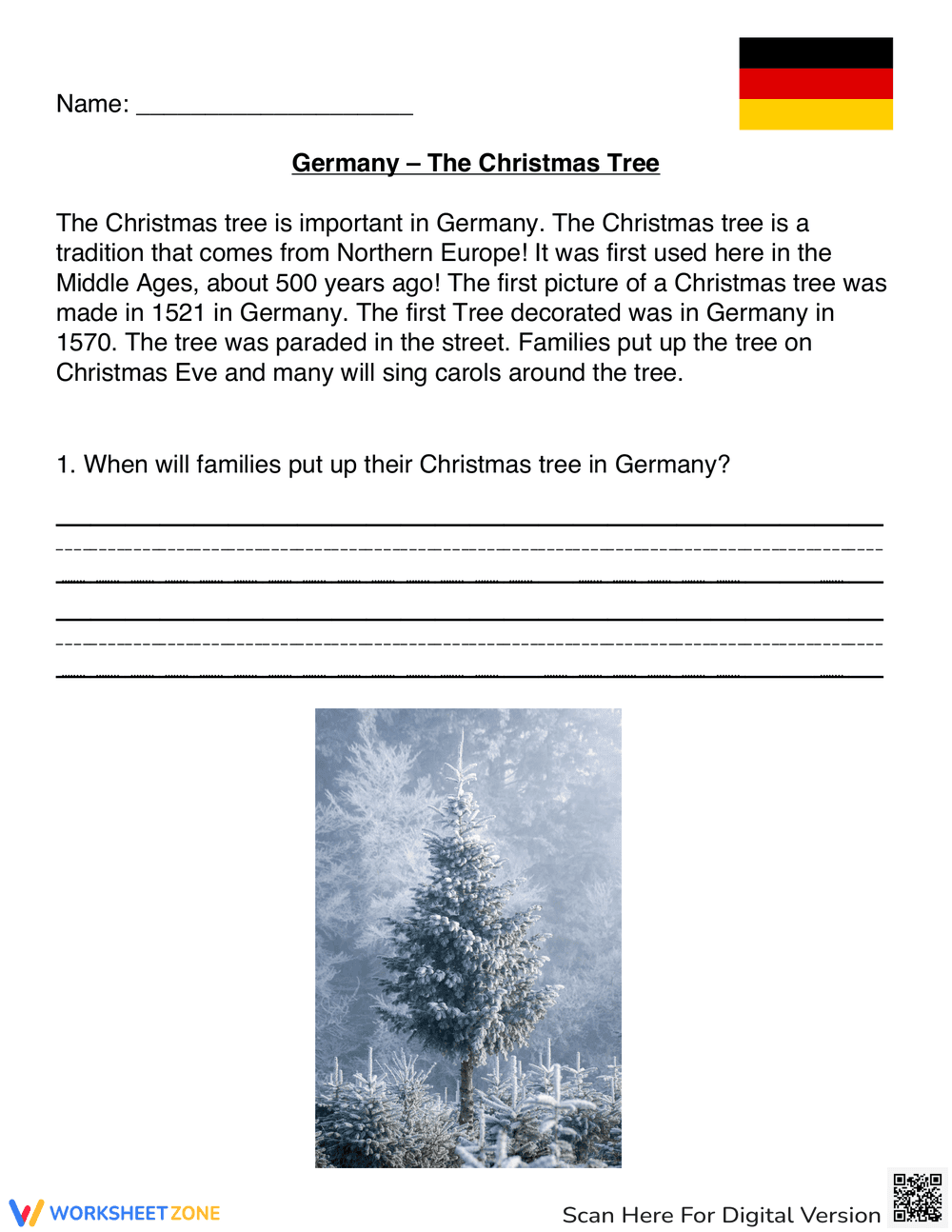 Learn About Christmas Tree Traditions in Germany - Page 1