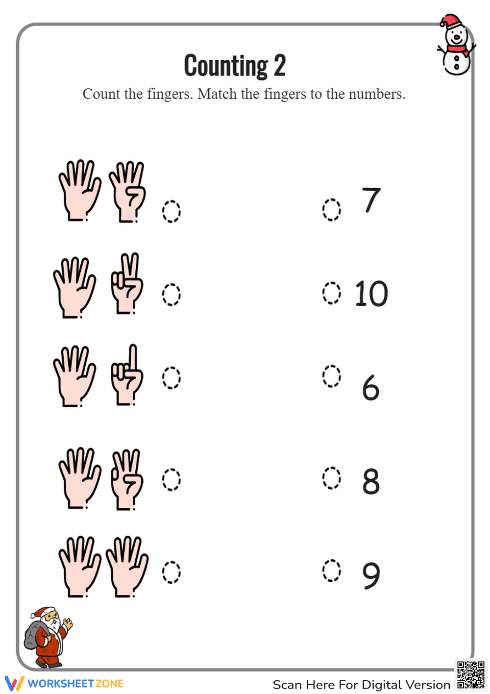 Learn to Count with Fingers - Page 1