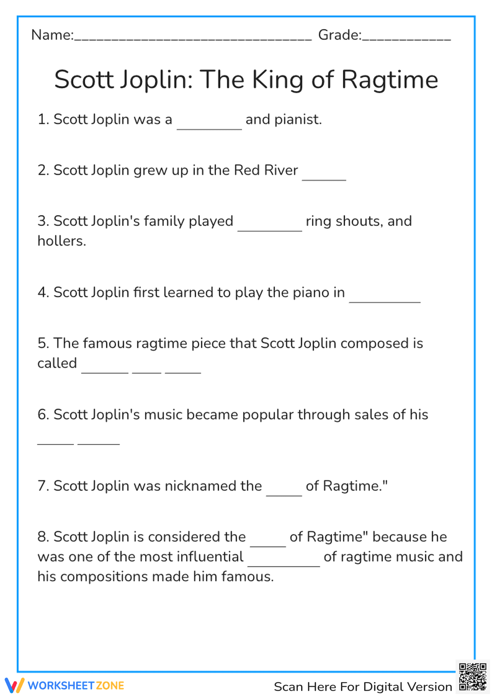 Scott Joplin: The King of Ragtime - Page 1