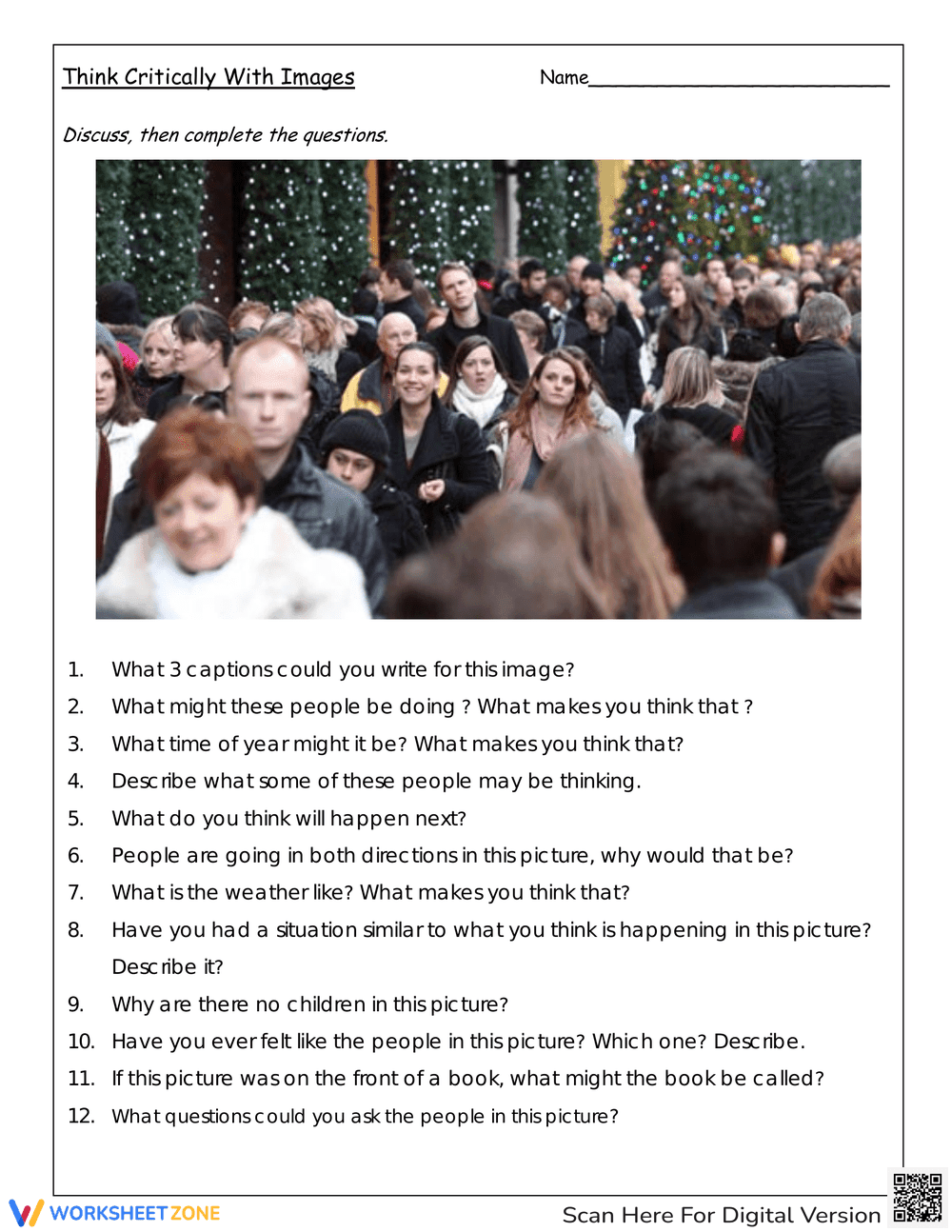 Christmas Visual Inference Worksheet | Grade 4 Ready - Page 1