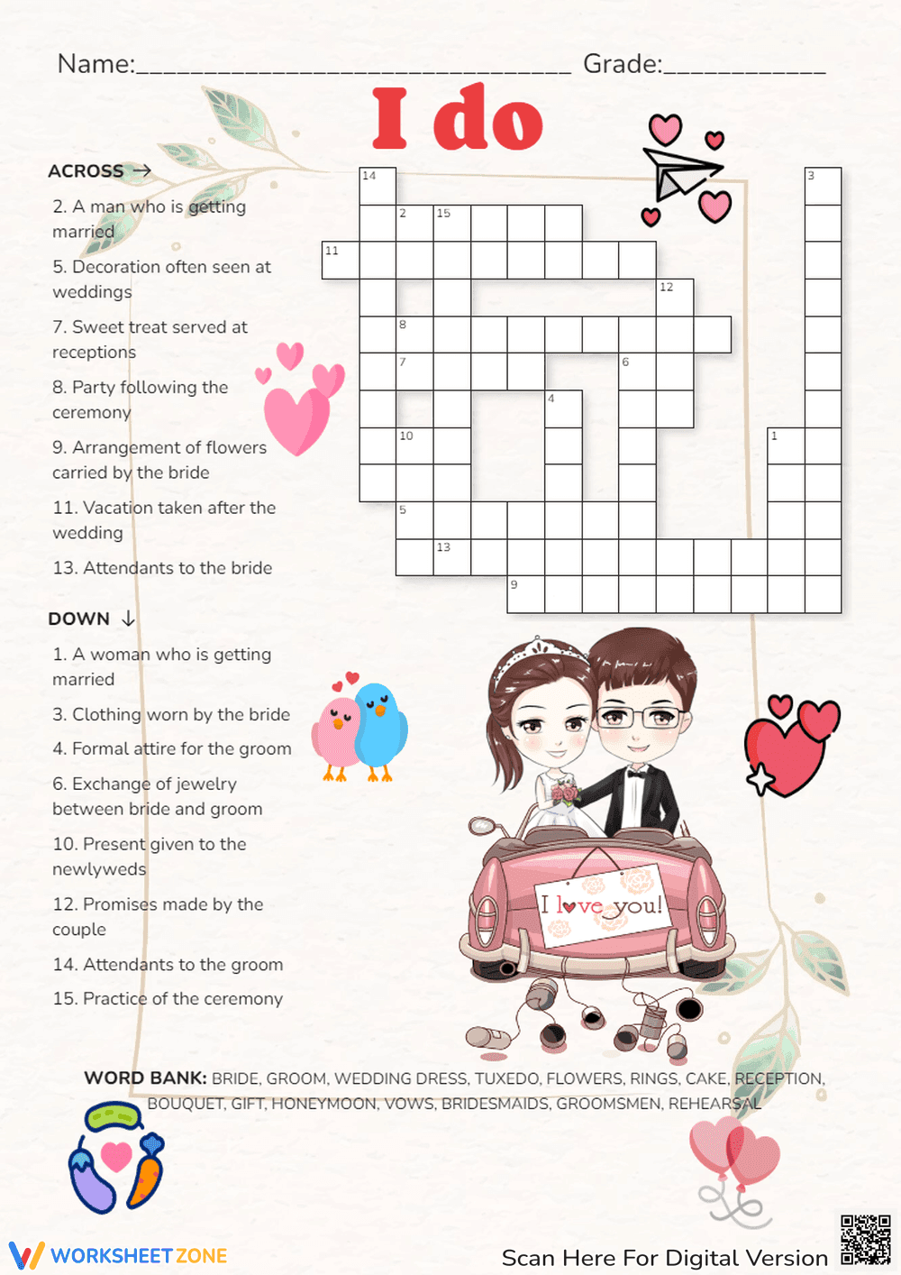 Say 'I Do' to this Charming Word Puzzle - Page 1