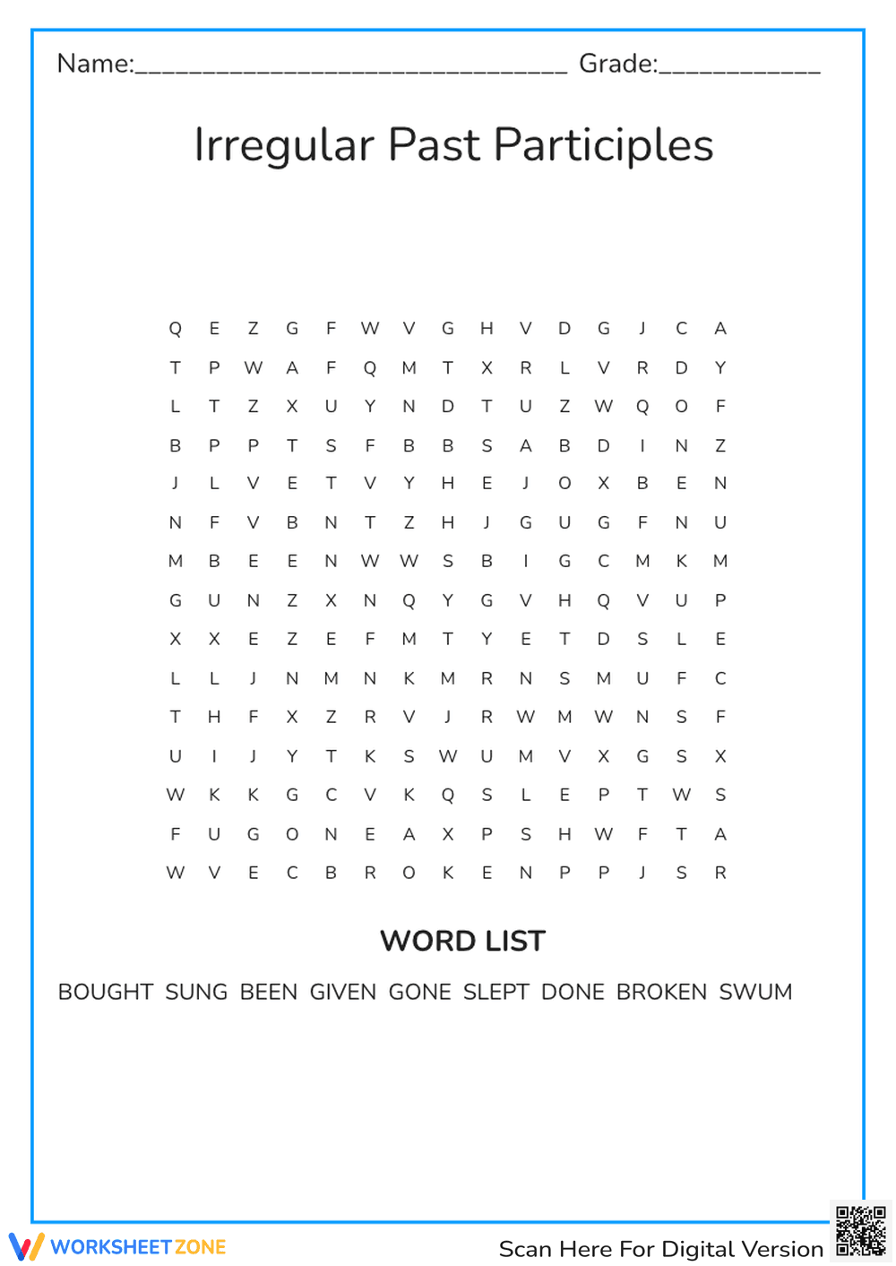 Engaging My Word Search Puzzle Worksheet - Page 1