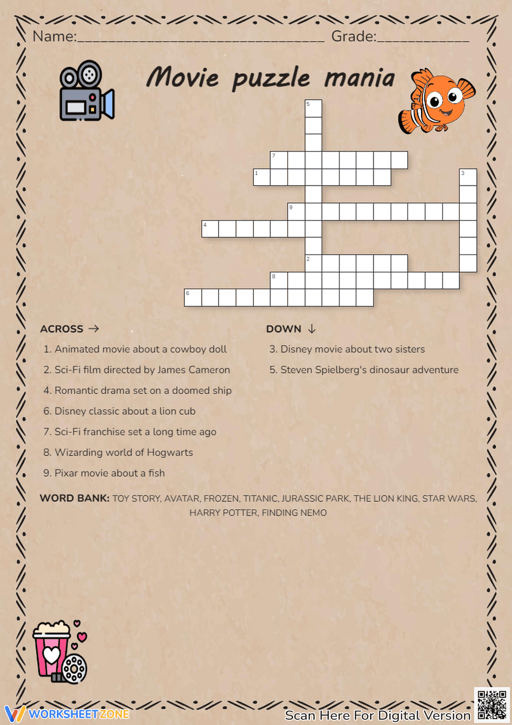 Solve Movie Puzzles Mania - Page 1