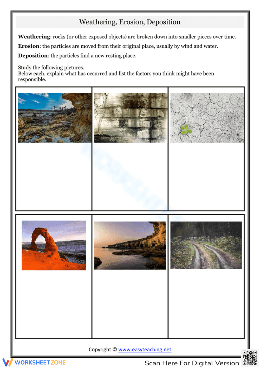 Weathering, Erosion, and Deposition: Earth Science Basics - Page 1