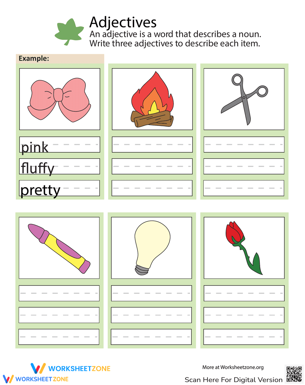 Practice Using Adjectives Grammar Skills - Page 1