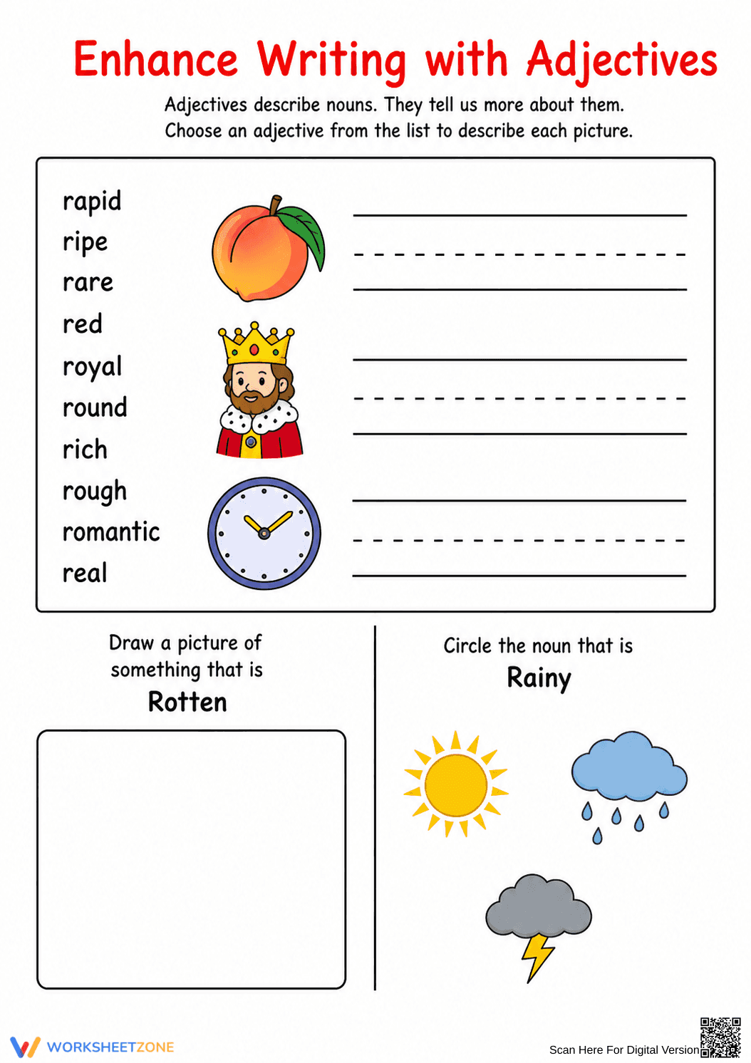 Enhance Writing with Adjectives - Page 1