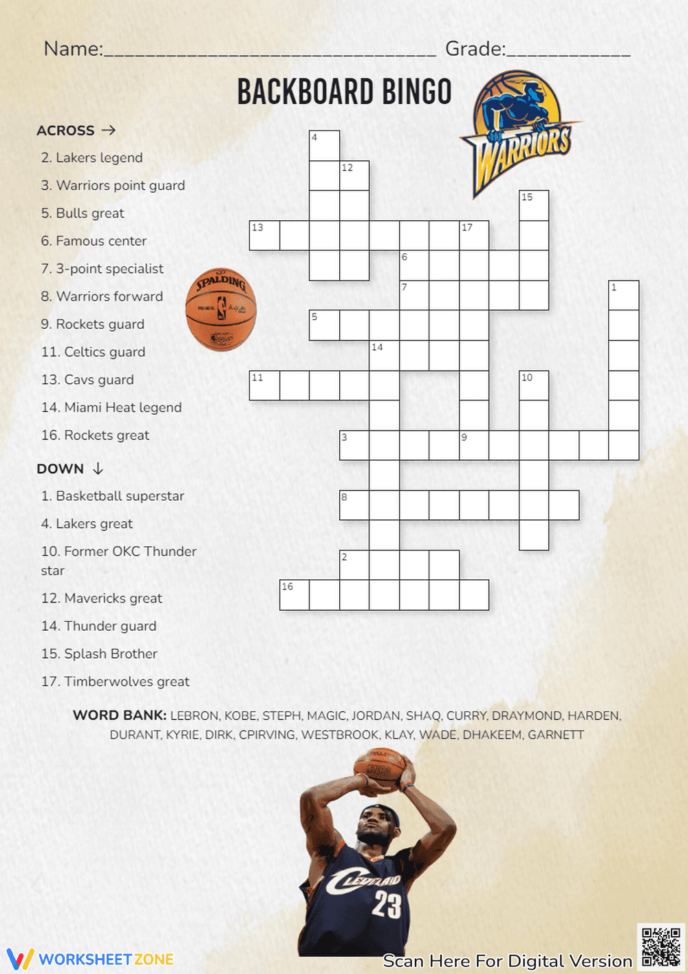 Backboard Bingo: A Fun Basketball Bingo Game - Page 1