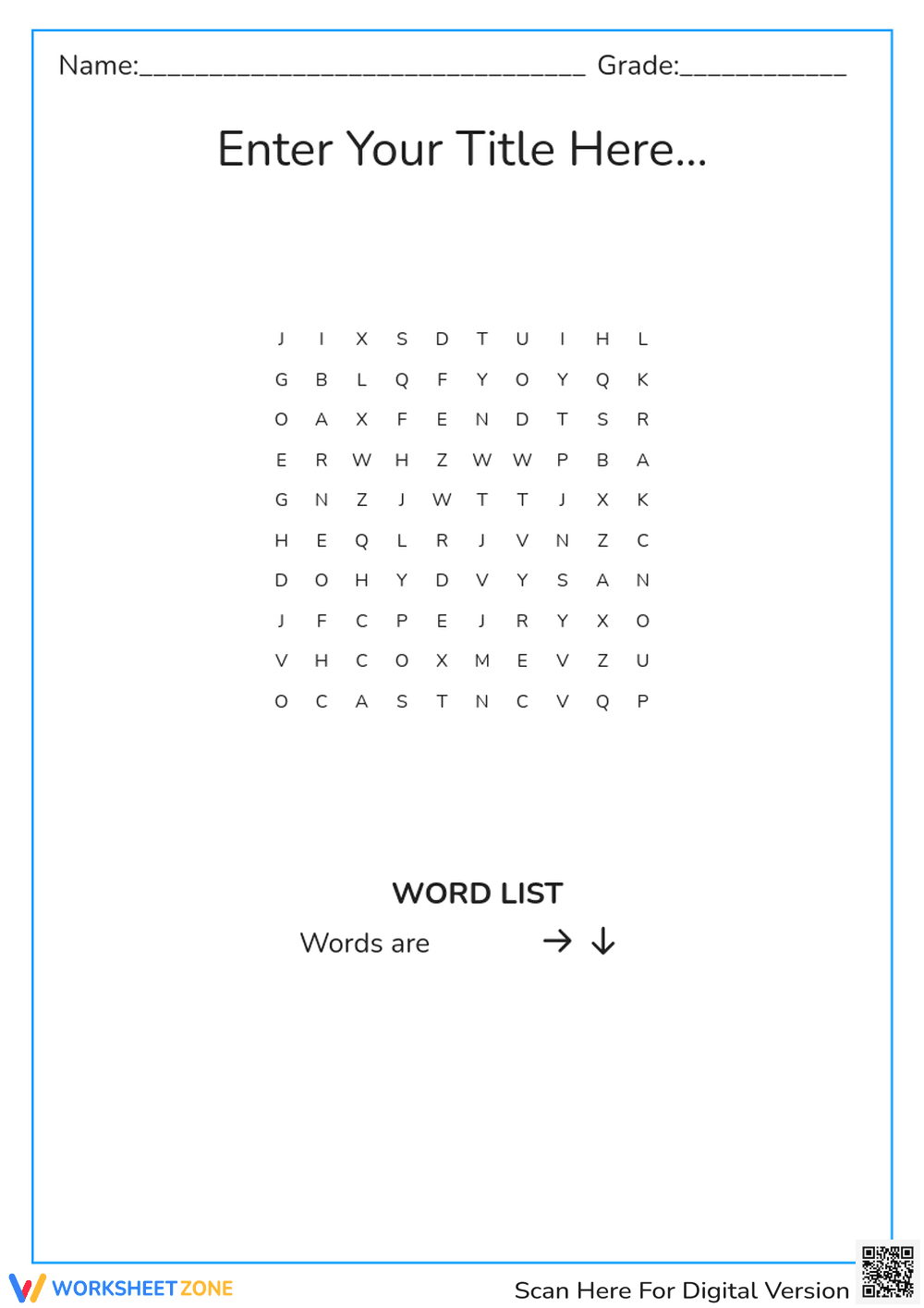 Worksheets - Page 1