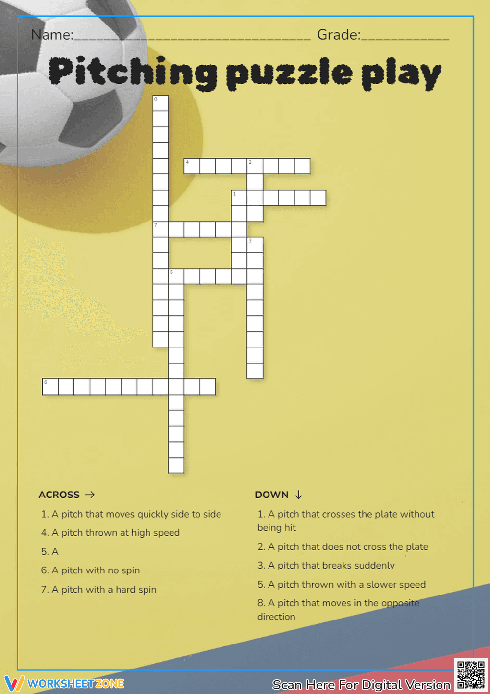 Pitching Puzzle Play: A Baseball Challenge - Page 1
