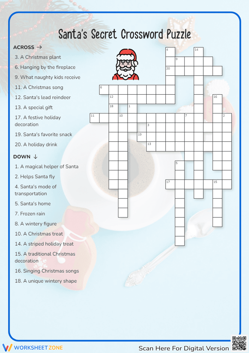 Santa's Secret Crossword Puzzle - Page 1