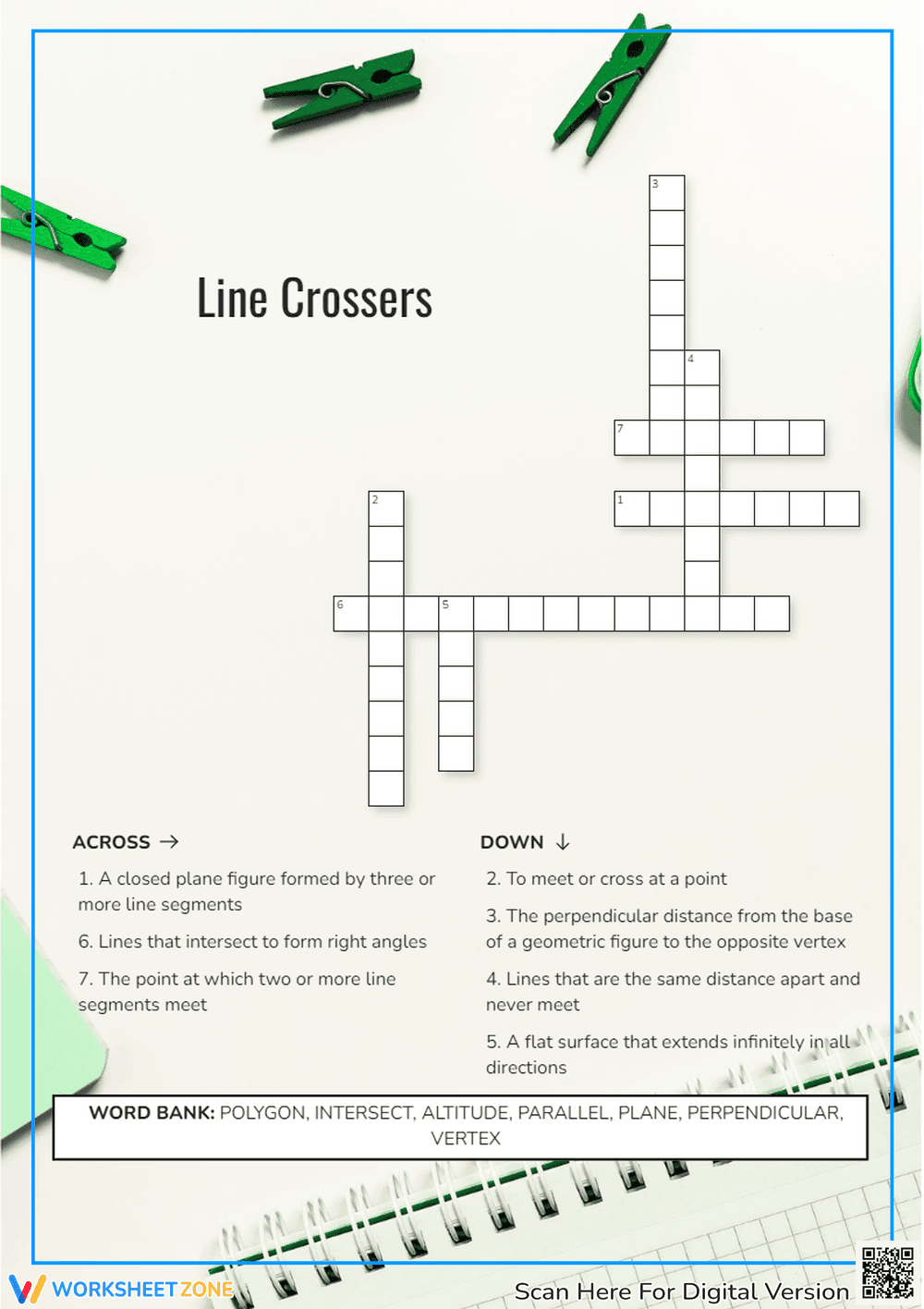 Line Crossers: Practice Line Recognition Skills - Page 1