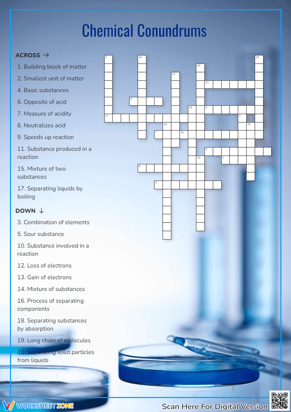 Chemical Conundrums Crossword Puzzle - Page 1
