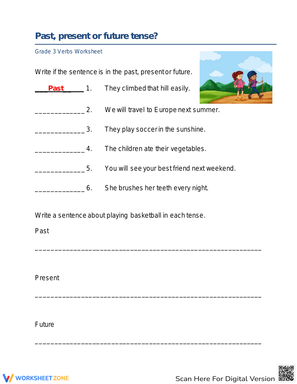 Past, present & future tenses 1 - Page 1