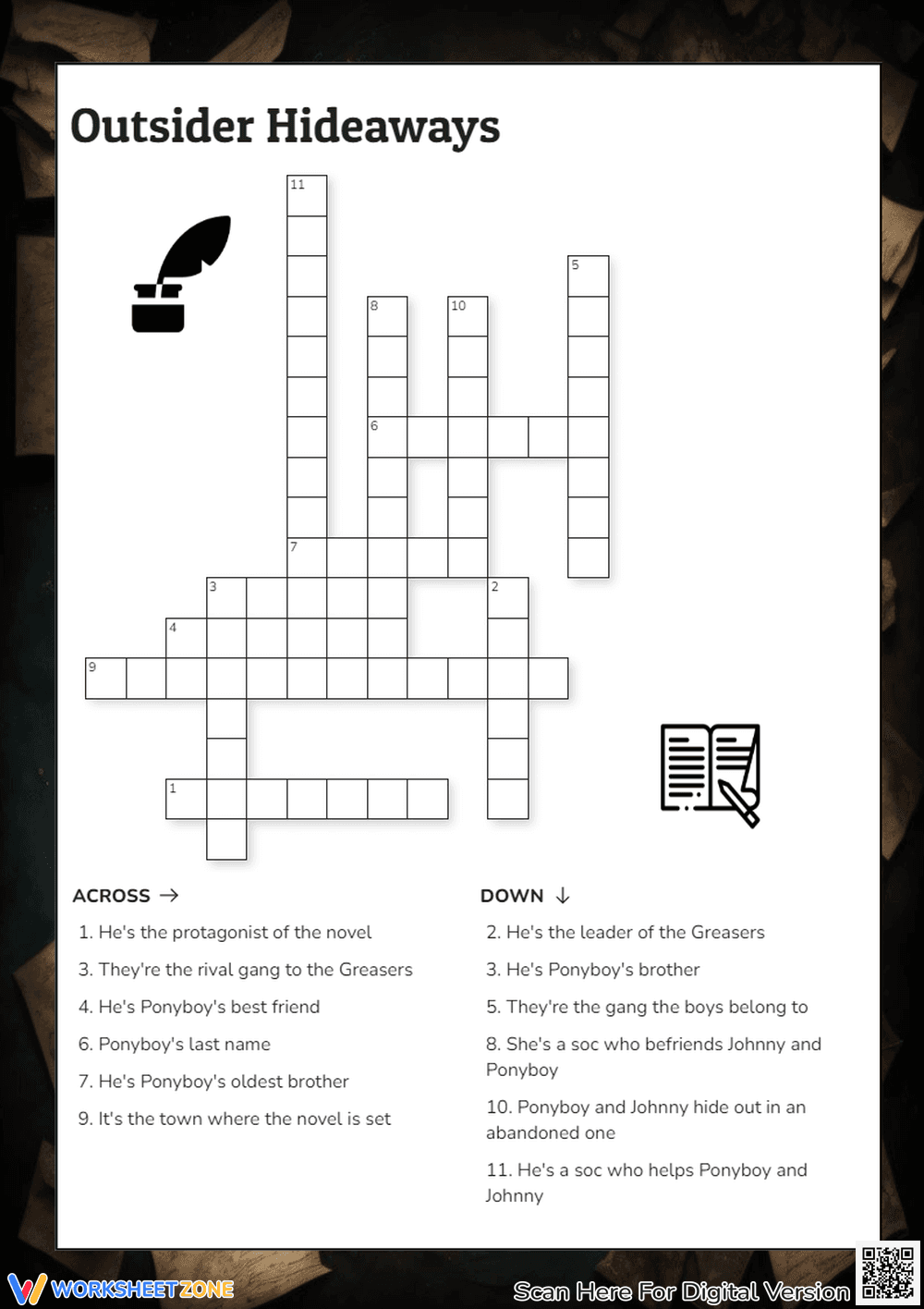Outsider Hideaways Crossword Puzzle - Page 1