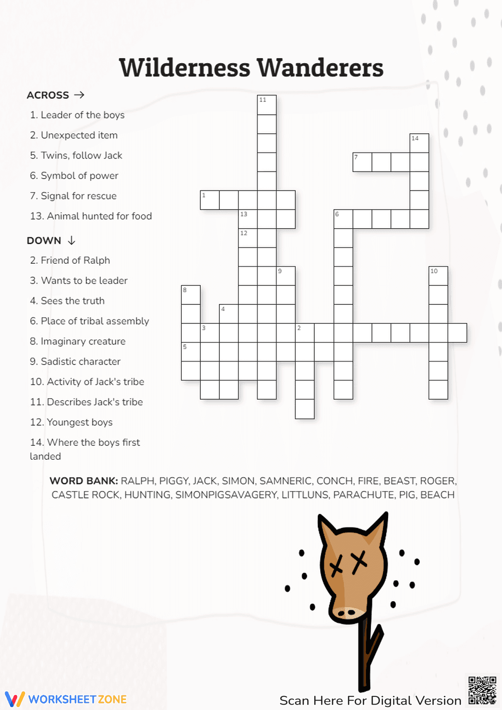 Wilderness Wanderers Crossword Puzzle - Page 1