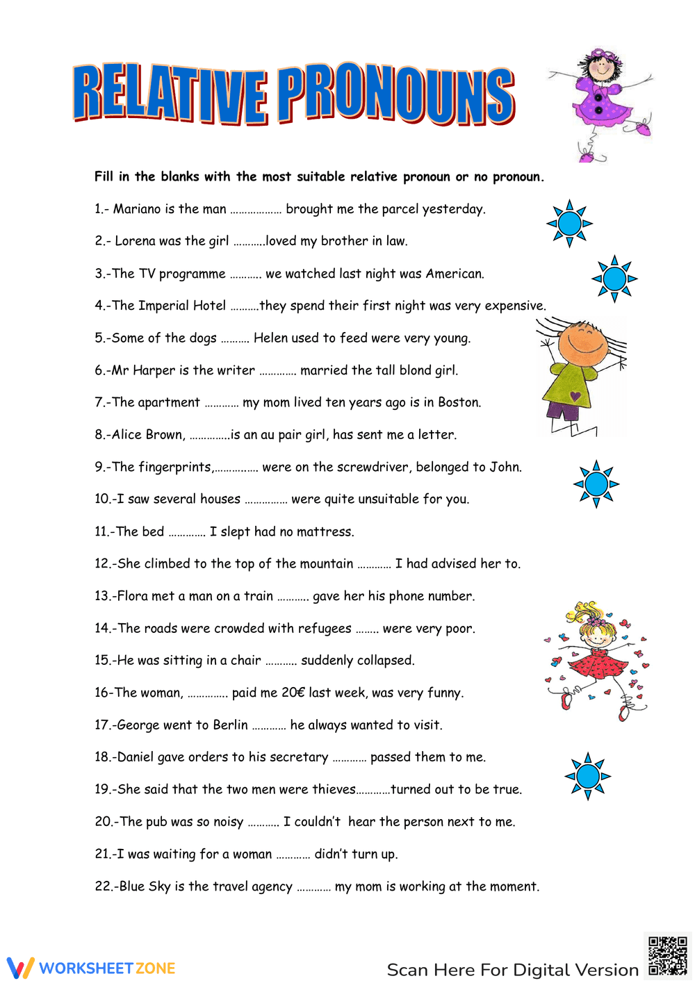 Relative Pronouns - Page 1