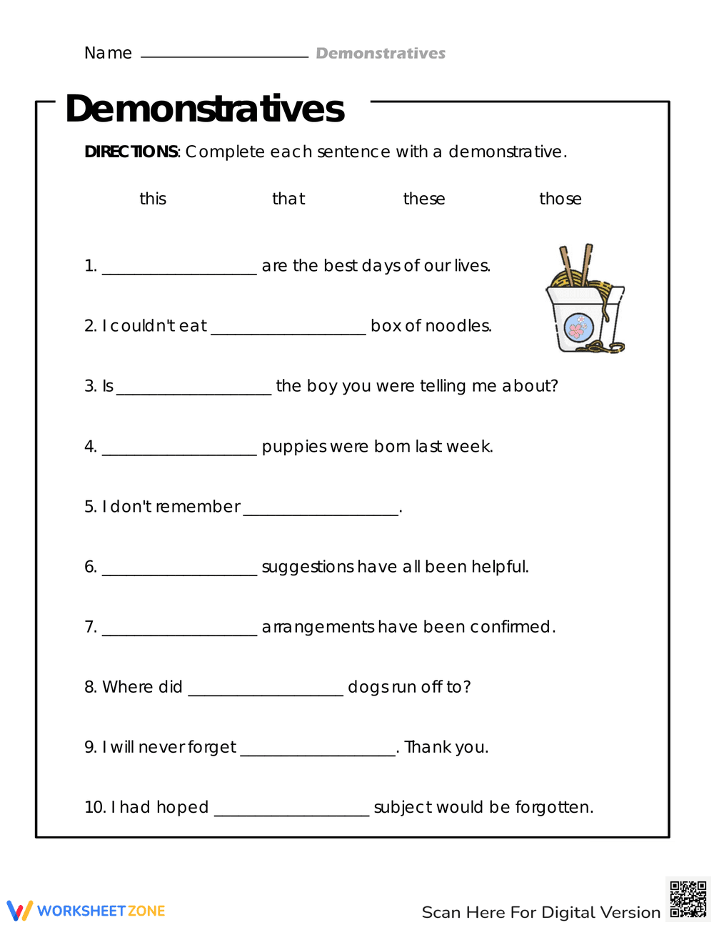 Enhance Vocabulary with Fill in the Blanks Worksheet - Page 1