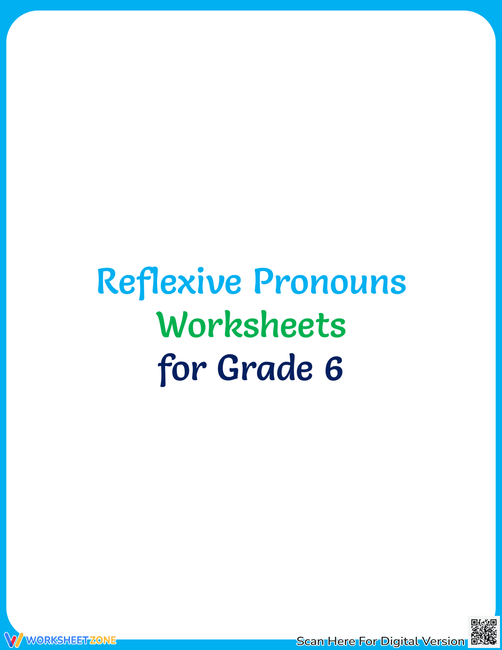 Reflexive Pronouns Practice for Grade 6 Students - Page 1