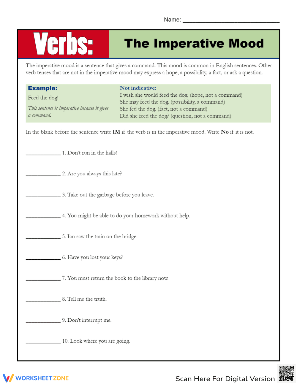 Understanding the Imperative Mood - Page 1
