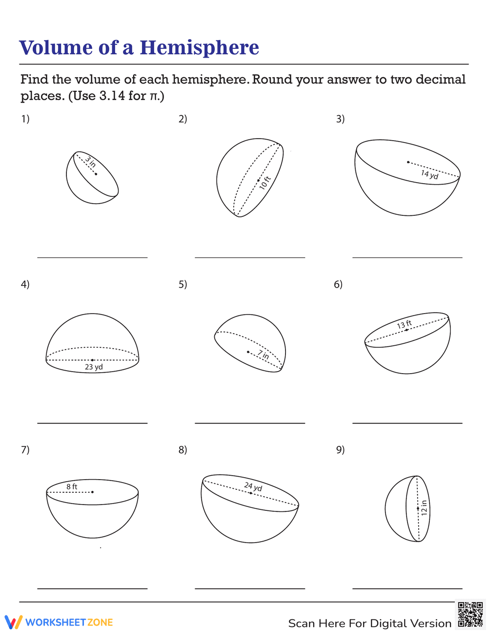 Calculating the Volume of a Hemisphere - Page 1