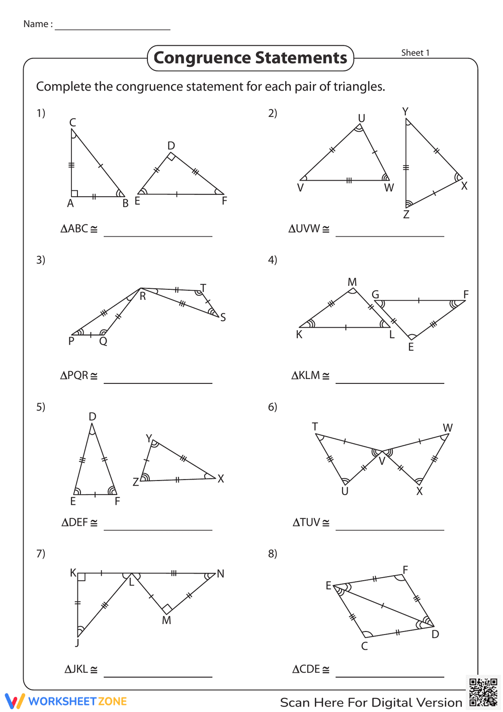 Congruence Statement - Page 1