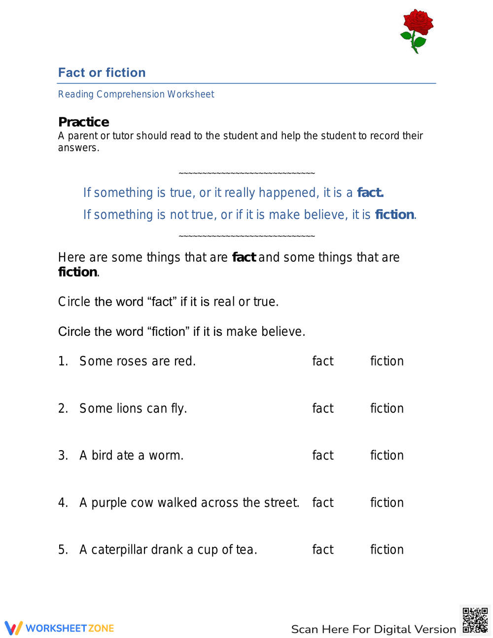 Distinguishing Fact or Fiction - Page 1