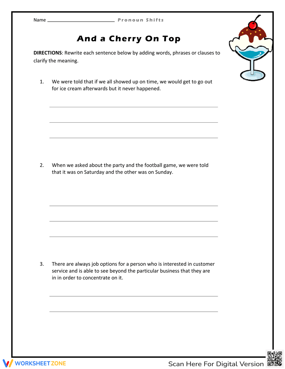 Math Problems Worksheet - Page 1