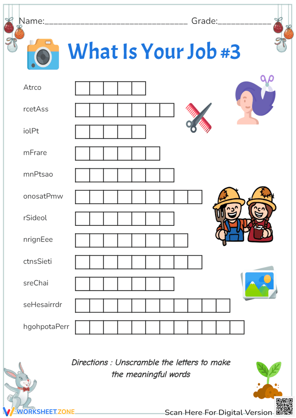 Exploring Occupations Worksheet - Page 1