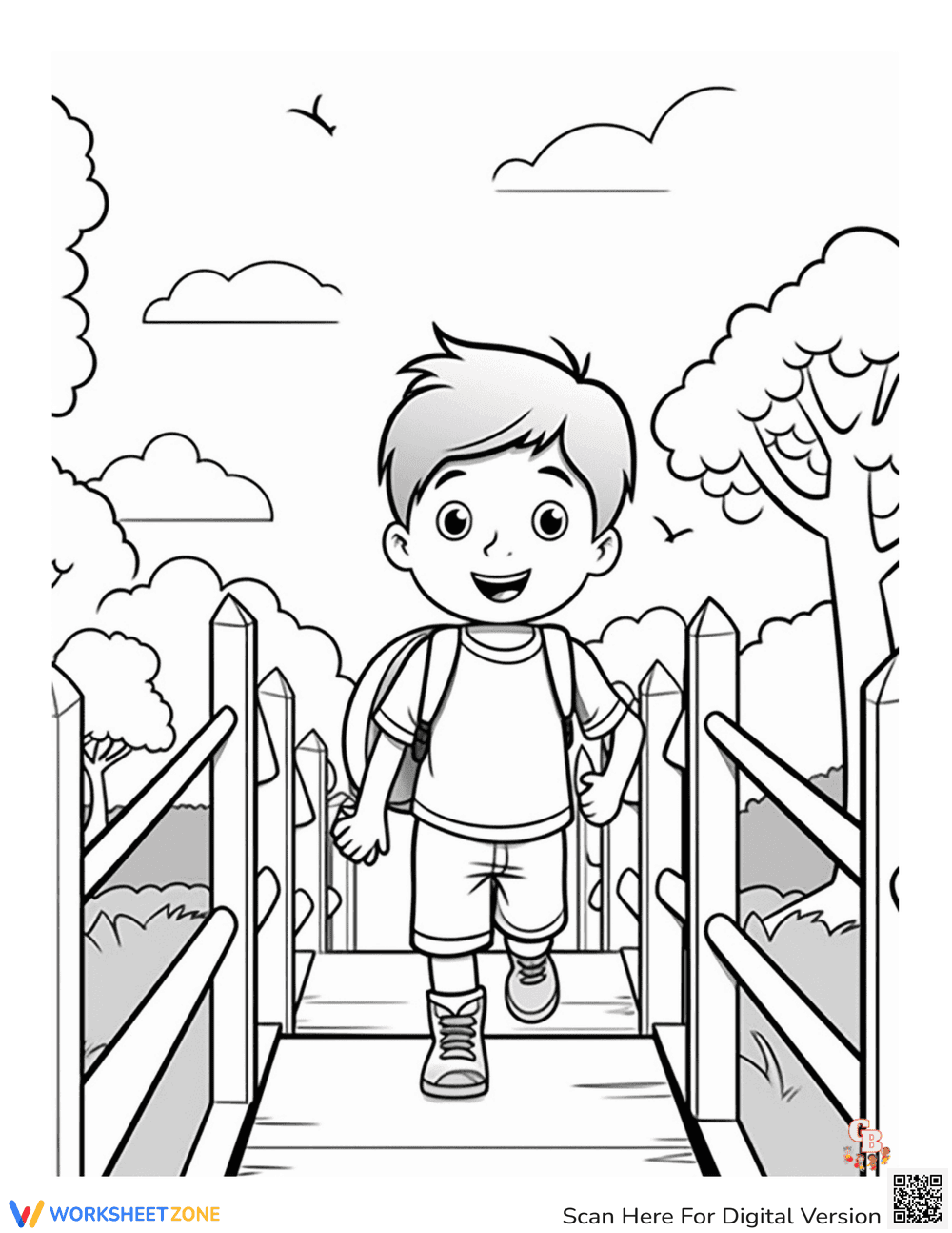 End of Year Coloring Page | Grade K-3 Printable - Page 1