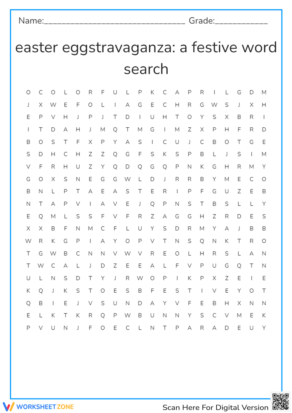 easte word search - Page 1