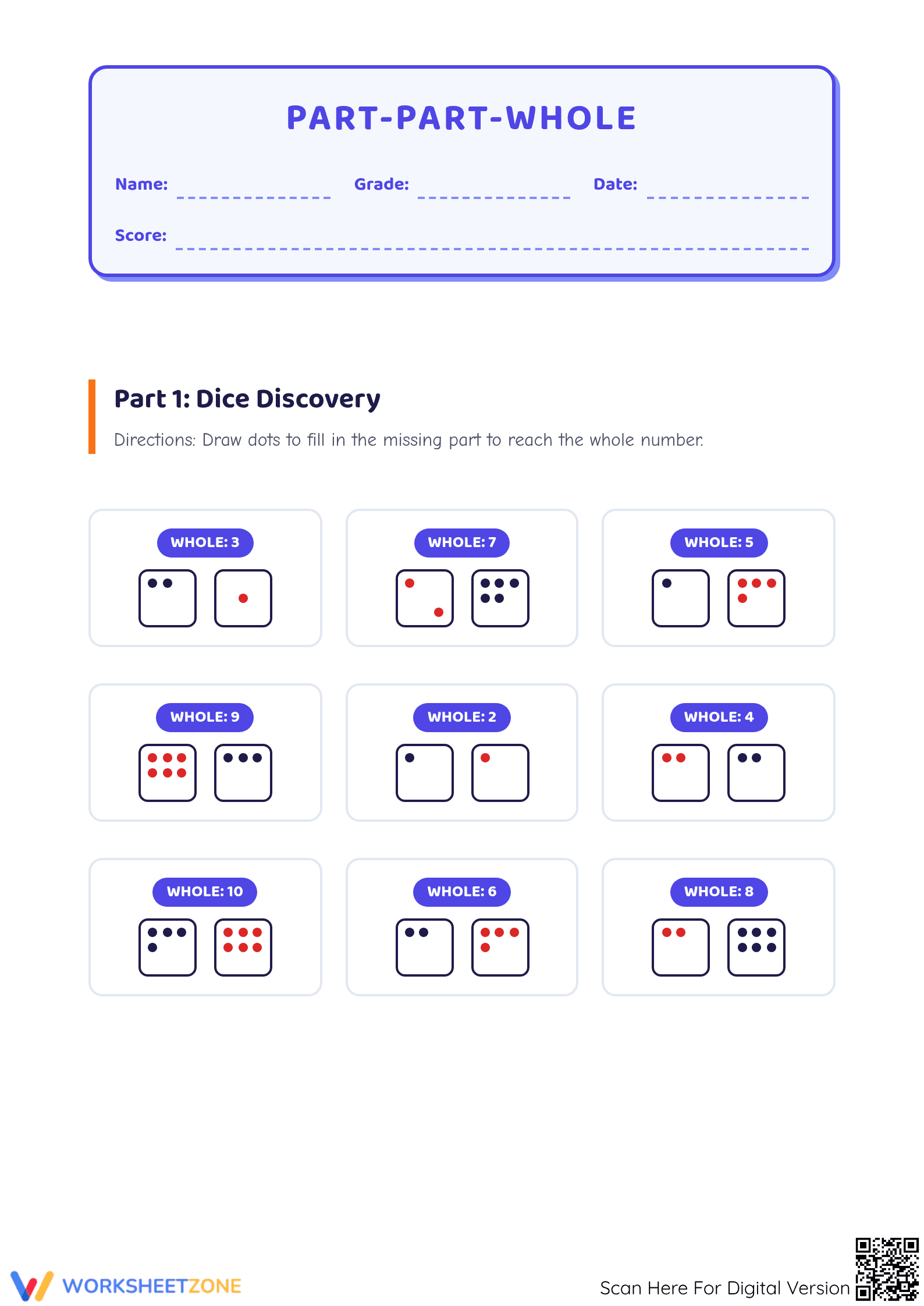 Identify Missing Parts Worksheet - Page 1
