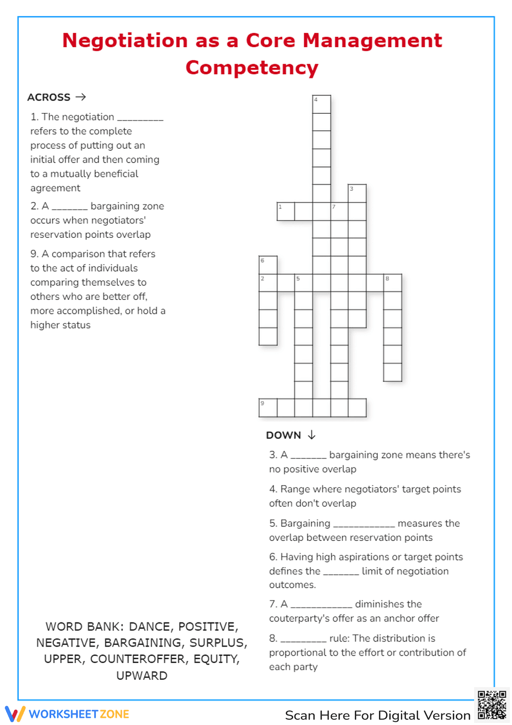 Interpretation investigations Crossword Puzzle - Page 1