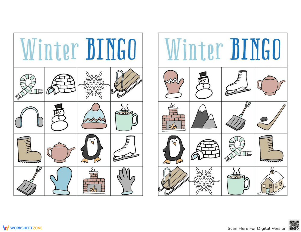 Winter Bingo With Fun - Page 1