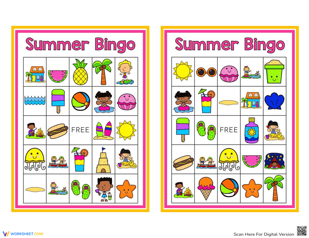 Summer Bingo Fun With Friends - Page 1