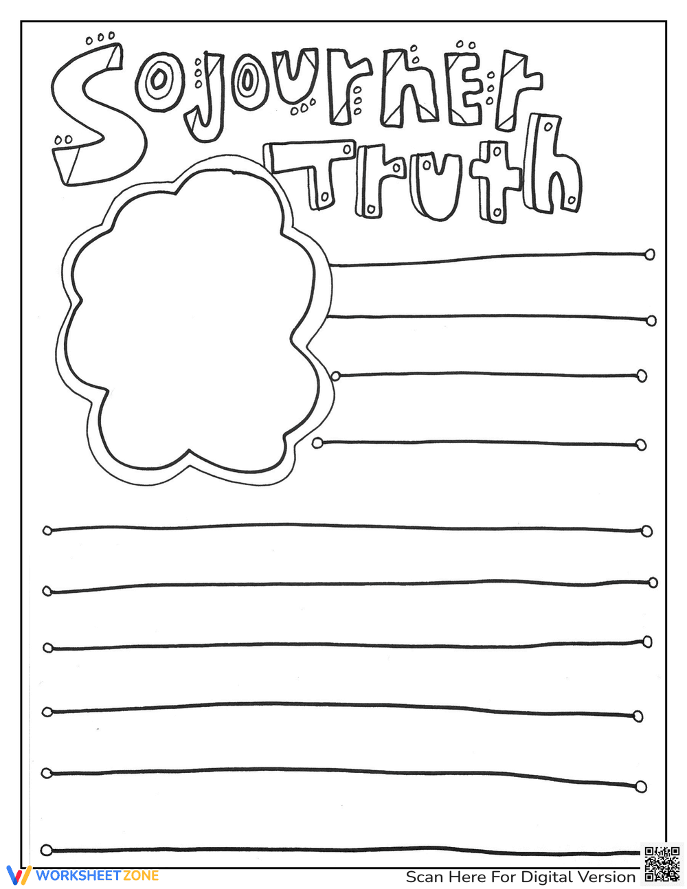 Sojourner Truth Creator Worksheet Activity - Page 1
