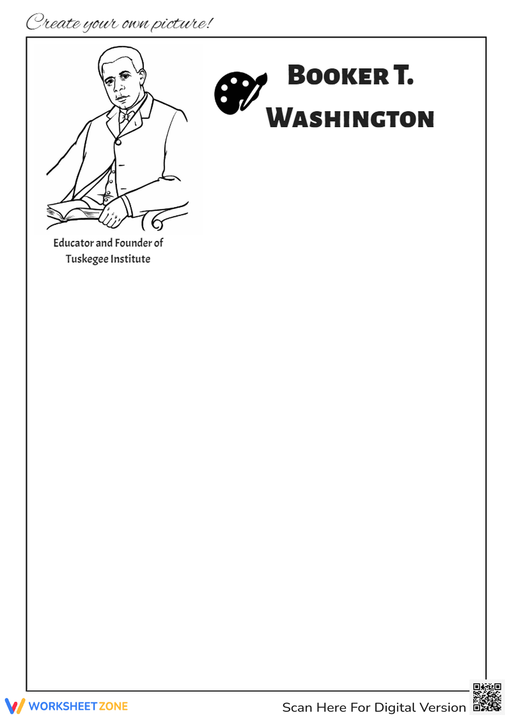 Booker T. Washington Drawing - Page 1