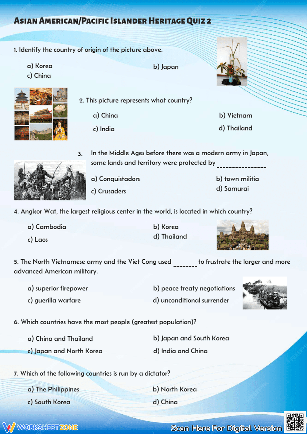 Asian American/Pacific Islander Heritage Quiz 2 - Page 1