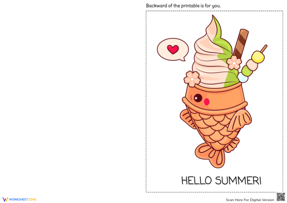 Creative Coloring: Summer-Themed Cards - Page 1